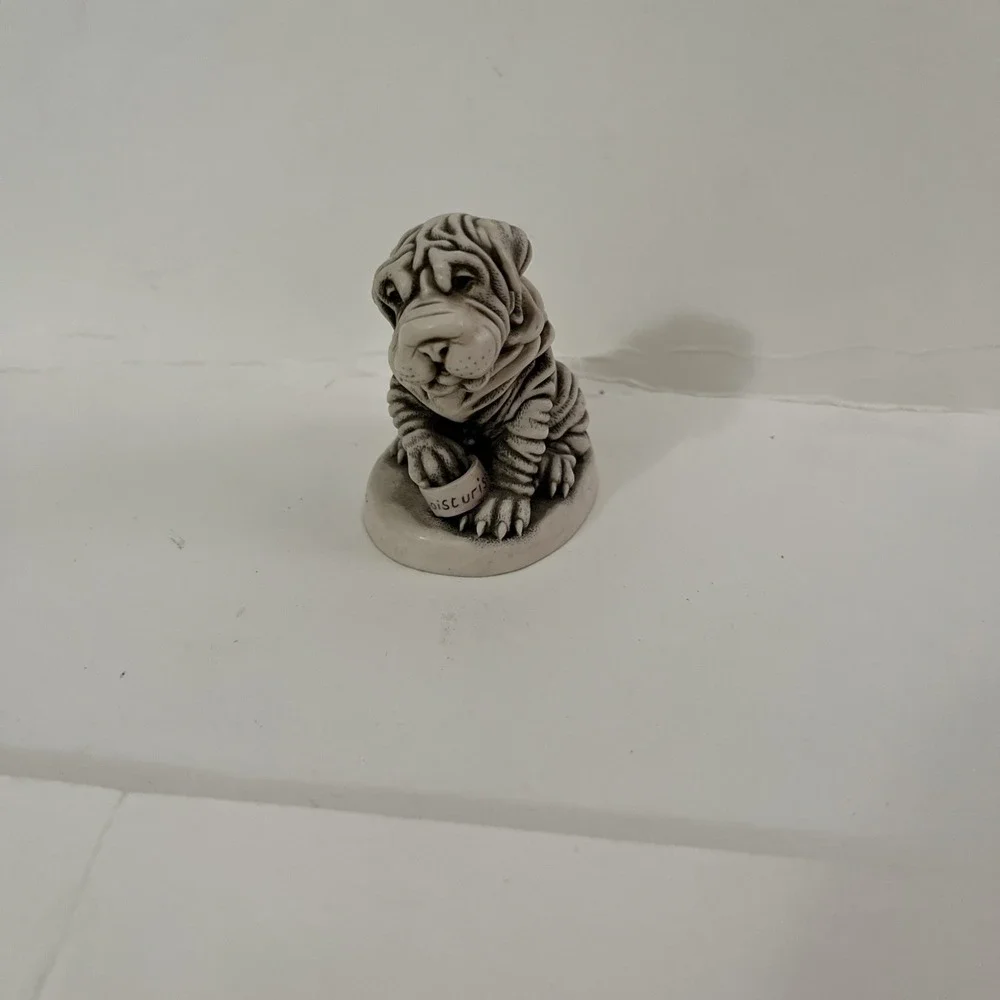 Harmony Kingdom - FUSS POT - 1998 Shar Pei Dog Small Treasure Jest -  TJHO4